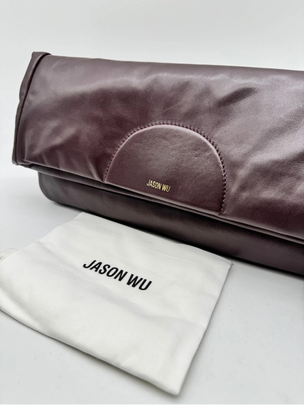 Jason Wu LEATHER Fold-over CLUTCH XL
